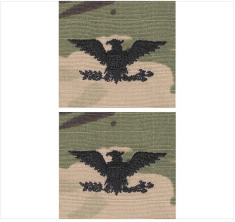 Genuine U S Army Embroidered Ocp Sew On Rank Insignia Colonel Ebay