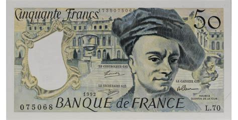 Billet France Francs Quentin De La Tour B Rue De La