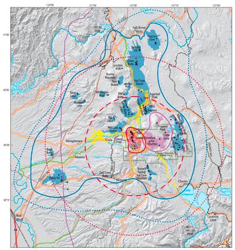 Volcano Hazard Zone Map for Lassen Volcanic Region