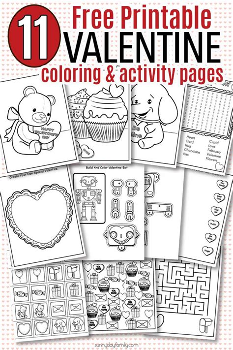 Free Printable Valentine Coloring Pages And Activity Sheets For Kids