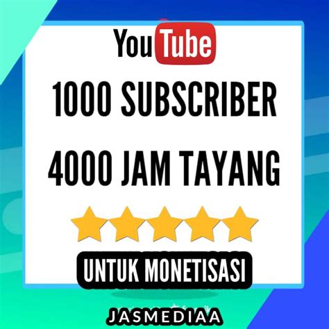 Paket Monetisasi Subscriber Dan Jam Tayang Youtube Lazada