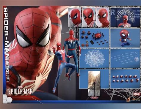 Hot Toys Marvels Spider Man Spider Man Advanced Suit VGM31 興趣及遊戲 玩具 遊戲類 Carousell