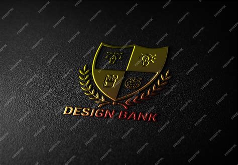 Premium PSD | Psd logo mockup editable