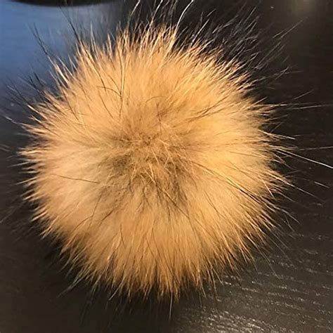 Natural Genuine Fox Fur Pom Pom Ball 3 4 Etsy