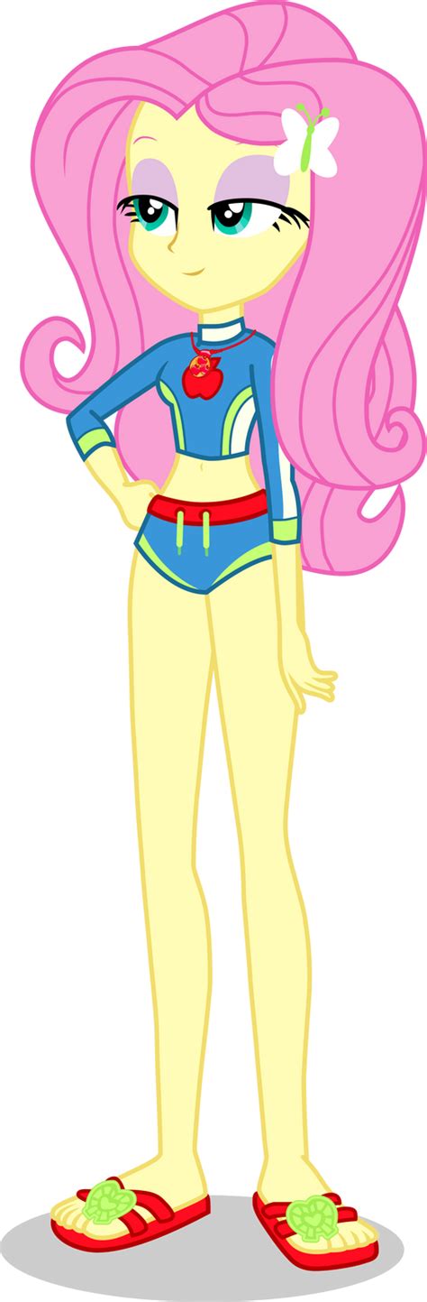 Fluttershy Eqg Swimsuit Swap Wapplejack By Dustinwatsongkx On