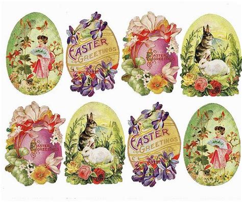 Decorated Eggs Vintage Easter Cards Easter Graphics Egg Decorating