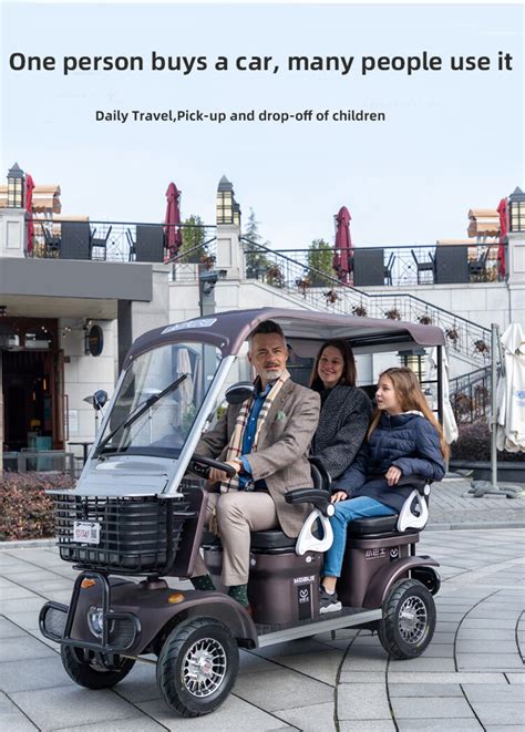 Four Wheeled Electric Mobility Scooter For The Elderly Adult