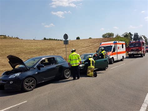 August Verkehrsunfall B Katzweiler Hirschhorn