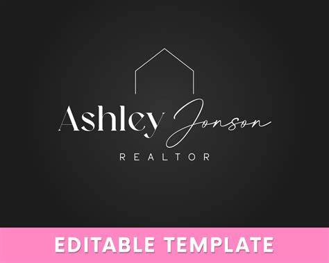 Diy Real Estate Logo Editable Logo Design Real Estate Logo Elegant