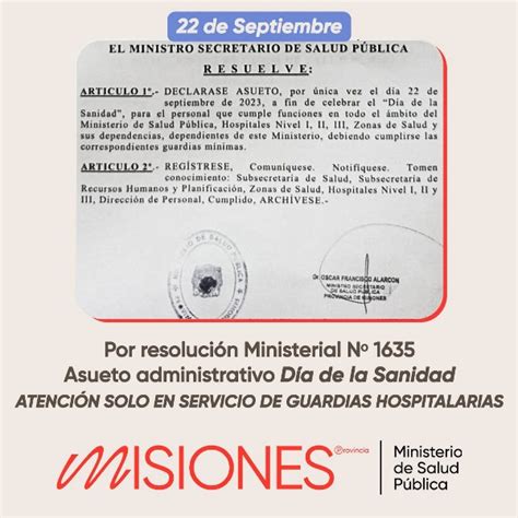 22 de septiembre Sólo habrá atención en las áreas de emergencias por