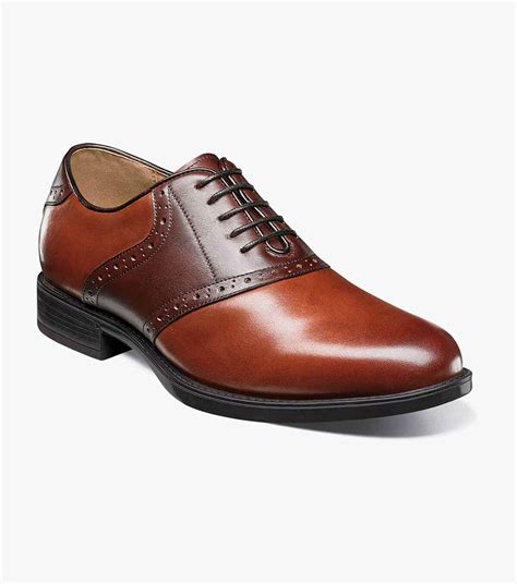 Midtown Plain Toe Saddle Oxford Mens Dress Shoes Florsheim