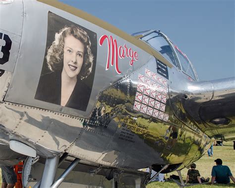 Marge Captain Richard Bongs P 38 Lightning With His Wife … Flickr