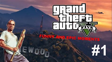 GRAND THEFT AUTO5 FUNNY and Epic MOMENTS PL #1 PL - YouTube