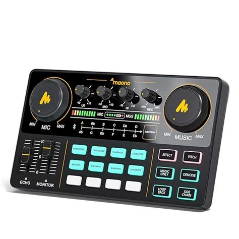 Maono AU AM200 Audio Interface With DJ Mixer And Sound Card ALL IN ONE