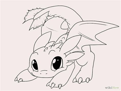 How To Draw Toothless With Pictures Wikihow Easy Dragon Drawings