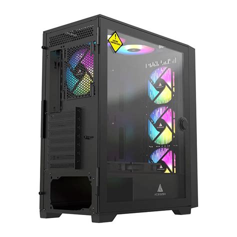 Gabinete Gamer Acegeek Nexus C411 Mesh Mid Tower Lateral De Vidro