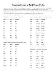 Irregular Verbs Grouped Into Categories Answers Esl Worksheet By Enjangu