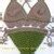 Crochet Pattern Bikini Set Easy Pattern Lace Brazilian Cheeky Bottoms
