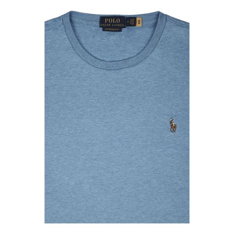 Polo Ralph Lauren Custom Slim Fit Soft Cotton T Shirt Soft Royal Heather