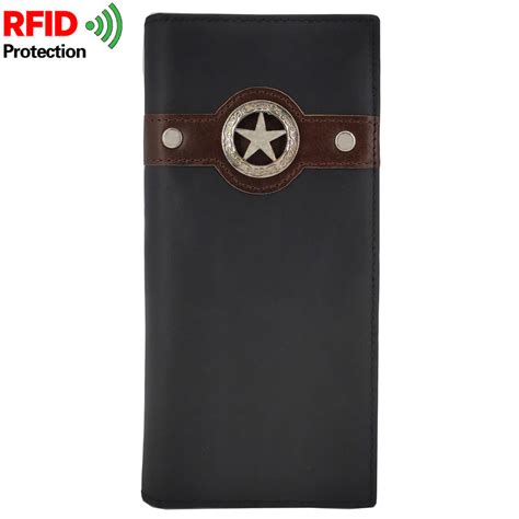 Janhooya Mens Western Cowboy Wallet For Men Rfid Blocking Leather Bif