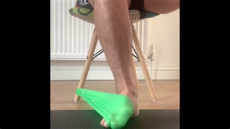 Tibialis Posterior Strengthening With Theraband Youtube