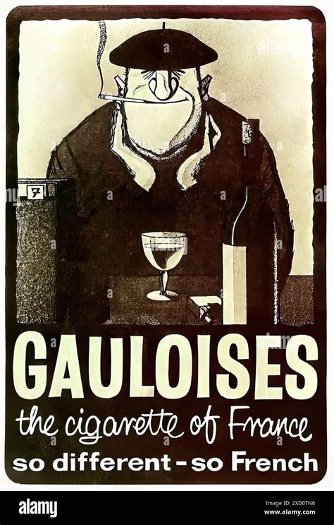 Gauloises The Cigarette Of France So Different So French C 1950s