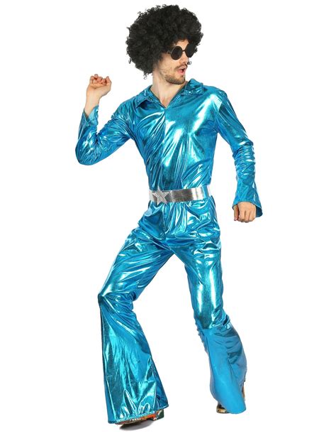 Disco Kost M F R Herren Er Kost M Zum Fasching Blau Silber G Nstige