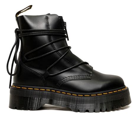 Dr Martens Men Jarrick II Laced Leather Platform Boots Black Smooth Paris