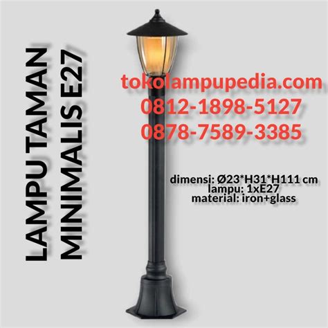 Jual Lampu Taman Pilar Cm Bollard Toko Lampupedia