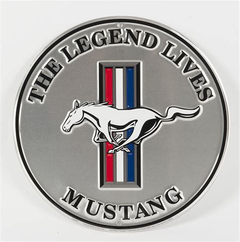 Plaque M Tal Ford Mustang Legend Garage Atelier Les Plaques