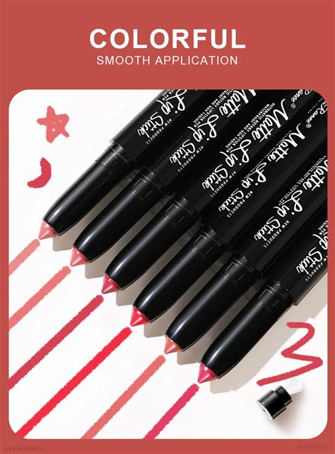 Матовый карандаш-помада, 12 цветов | AliExpress