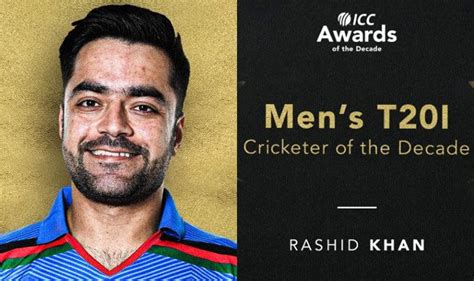 Afghanistan Spinner Rashid Khan Wins Icc Men T20i Cricketer Of The