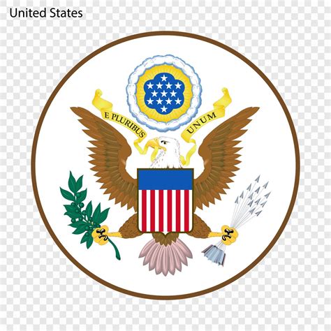 USA National emblem or symbol 21849174 Vector Art at Vecteezy