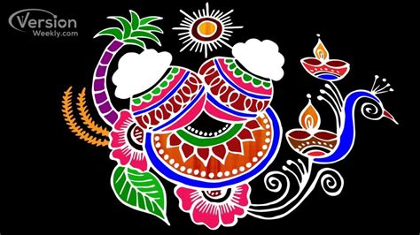 Happy Pongal Kolam Designs Try These Rangoli Design Ideas For