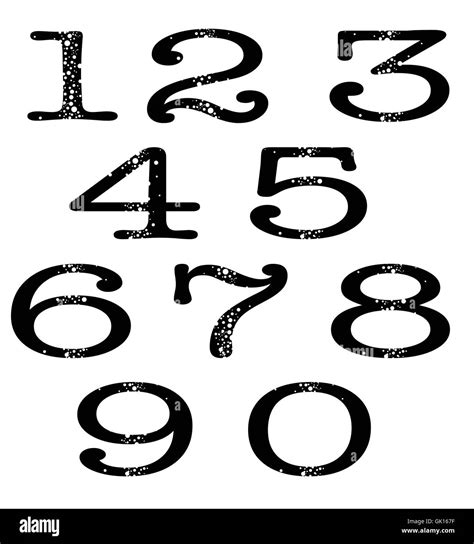 Numbers Black and White Stock Photos & Images - Alamy