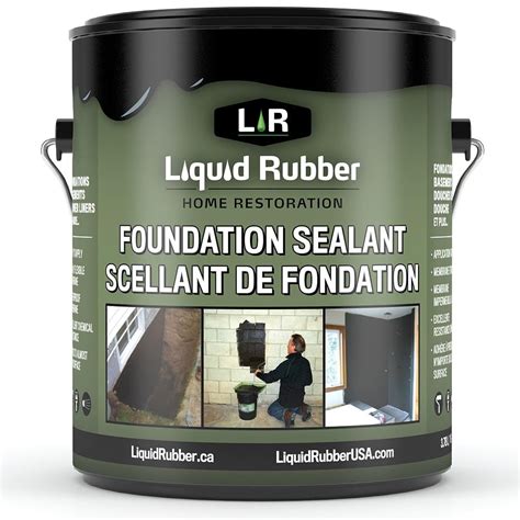 Liquid Rubber Foundation and Basement Sealant - Indoor & Outdoor Use ...