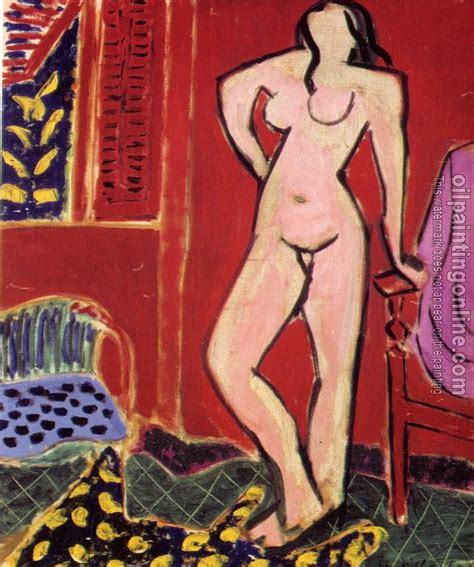 Matisse Henri Emile Benoit Standing Nude Canvas Painting For Sale