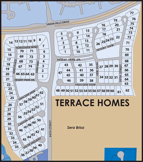 Terrace Homes map - DC Ranch Homes
