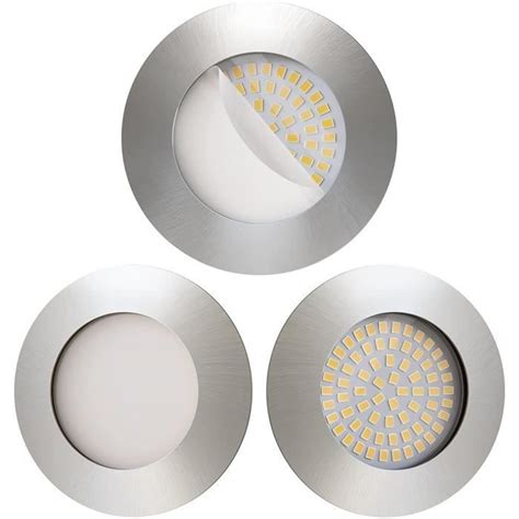 Scandinavian Home Lot De 3 Spots LED Encastrables Ultra Plats Pour