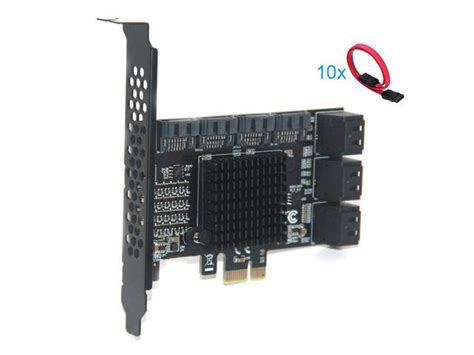 Pcie Sata Card 10 Port Sata Controller Expansion Card With Low Profile