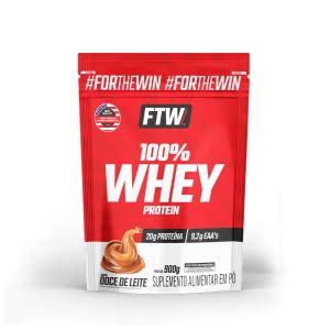 100 Whey Protein Doce De Leite 900g Refil FTW