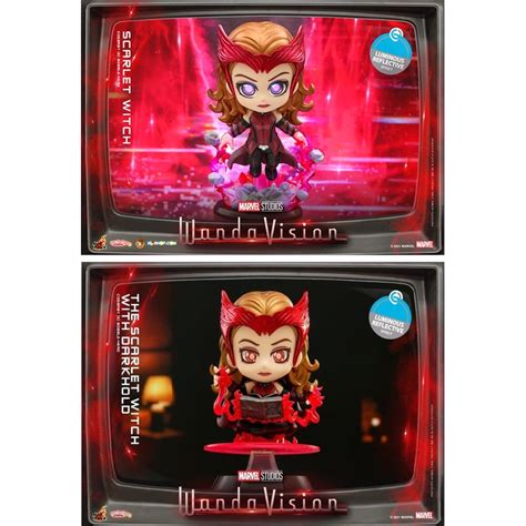 汪達與幻視 日版 HOT TOYS COSB COSB 緋紅女巫 黑暗神書 UV特效 COSBABY 野獸國 蝦皮購物