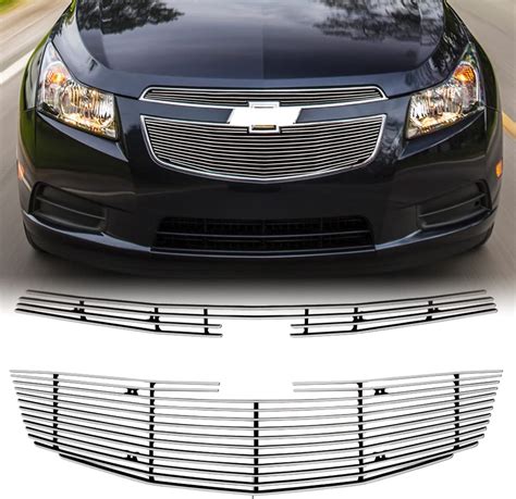 Polished Grill Fits Chevy Cruze 2011 2012 2013 2014 Solid