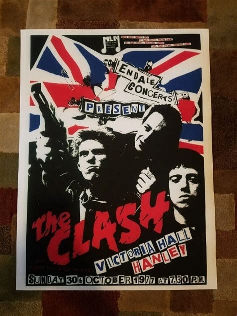 18x24 Vintage The Clash Band Tour Poster The Clash Band Tour Posters