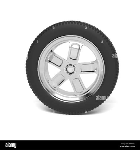 Car Wheel 3d Rendering Illustration Stock Photo Alamy