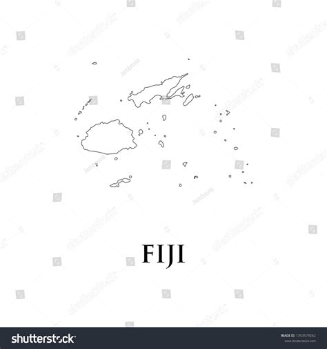 Fiji Map Icon Vector Stock Vector (Royalty Free) 1353579242 | Shutterstock