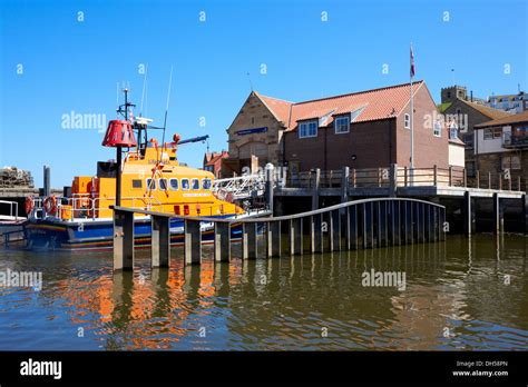 Whitby lifeboat station in Whitby harbour with lifeboat 'George and ...