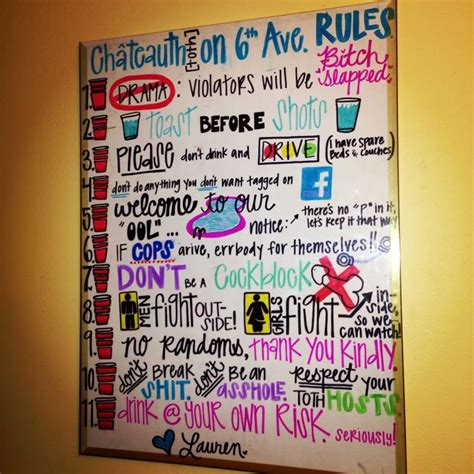 #collegerules #houserules #throwback #college | House party rules