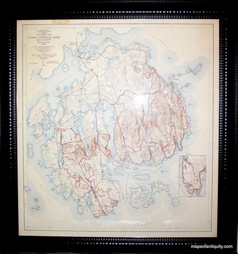 1939 Acadia National Park And Vicinity Hancock Maine Sold Maps Of Antiquity