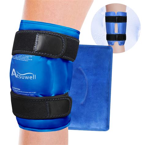 Buy Atsuwell Xl Knee Ice Pack Wrap Around Entire Knee After Surgery